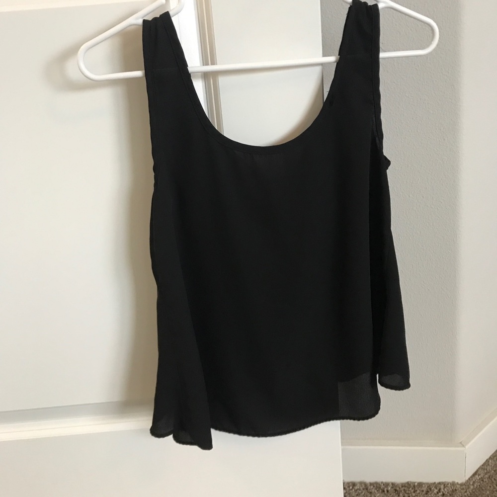 Black sheer tank